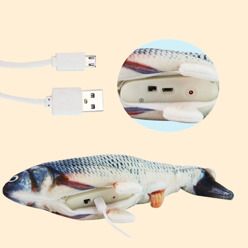 Fish USB Charging Electric Teeth Grinding Pet Chew Toy