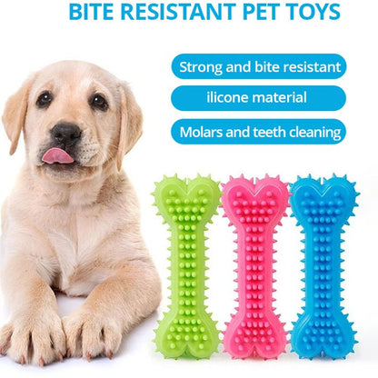 Pet TPR Toy Love Heart Bone Molar Tooth Cleaning