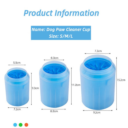 Dog Paw Cleaner Cup Soft Silicone Foot Cleaning Brush