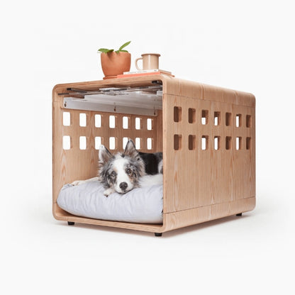 Manufacturer modern folding collapsible wood frame house dog